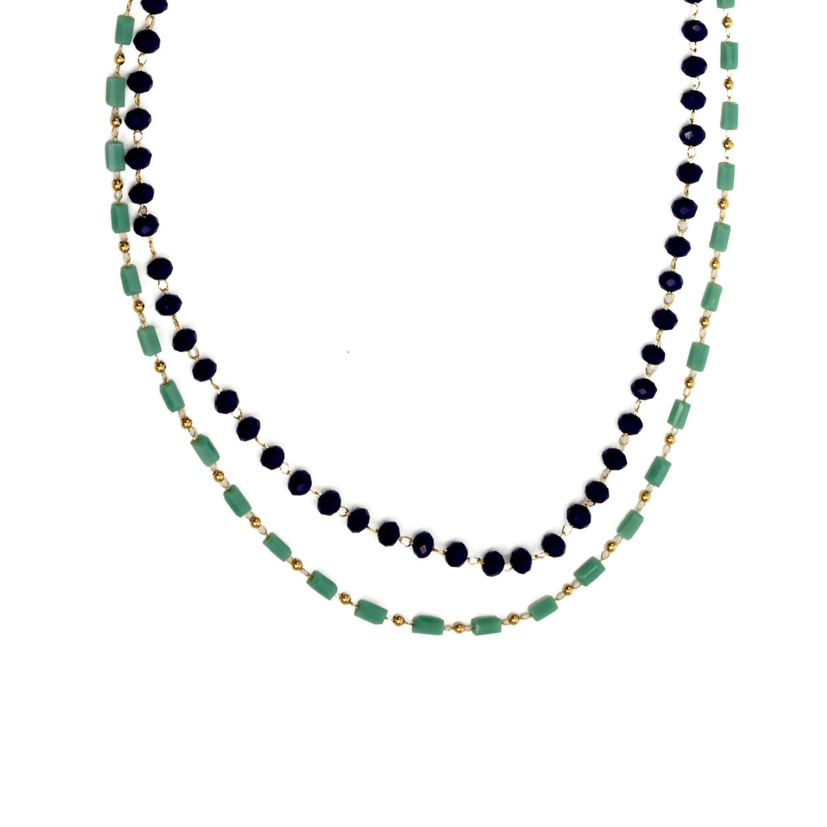 338-285NN Navy & Turquoise image 1
