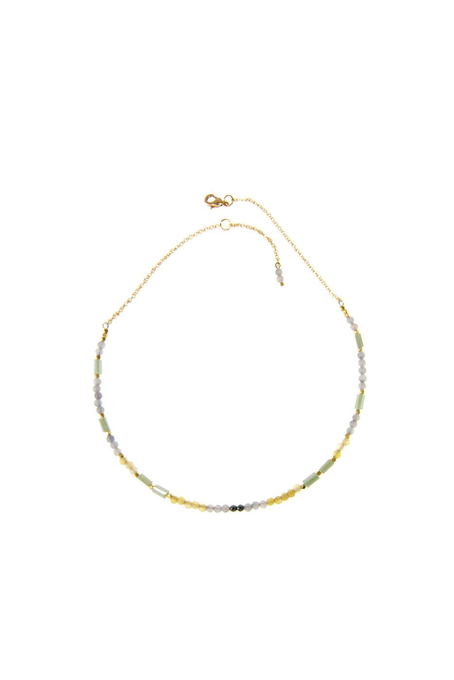 Crystal Beaded Choker Necklace