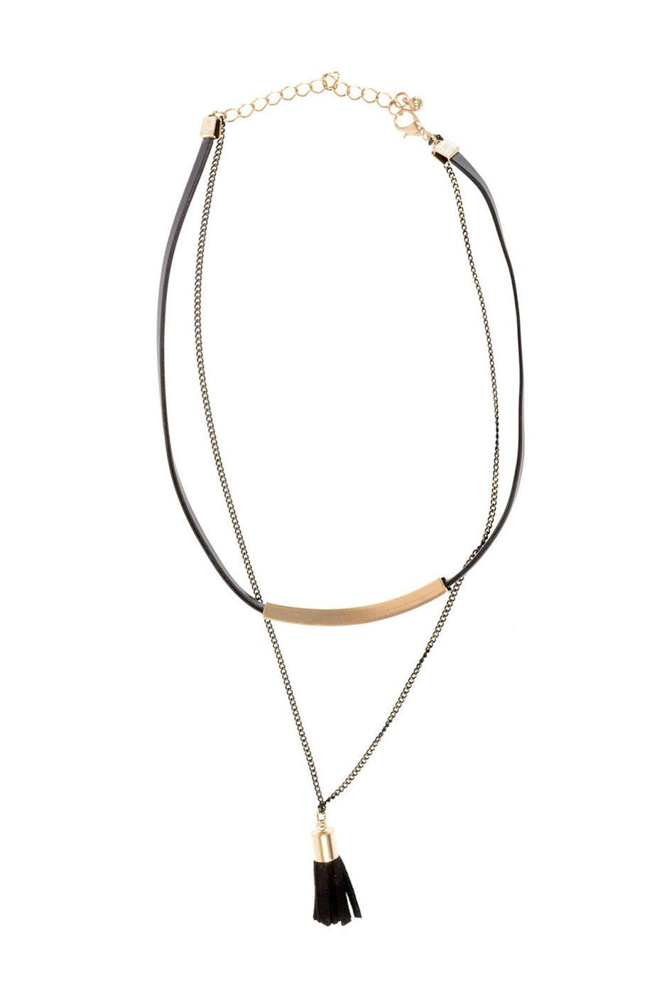 Choker w/ Tassel Necklace
