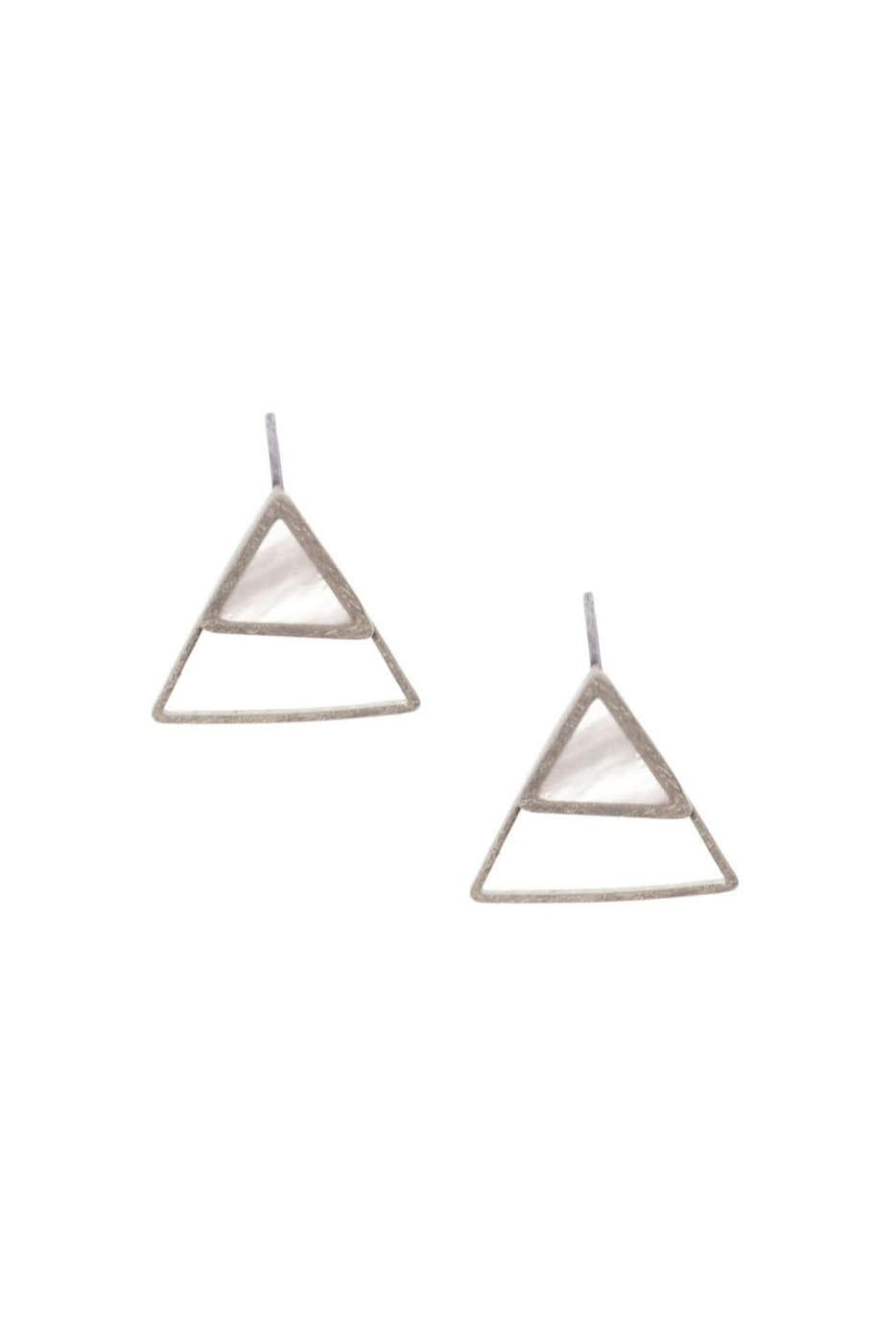 Triangle MOP Earring