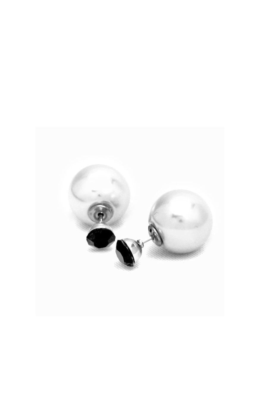 Pearl 2 Sided Stud Earring