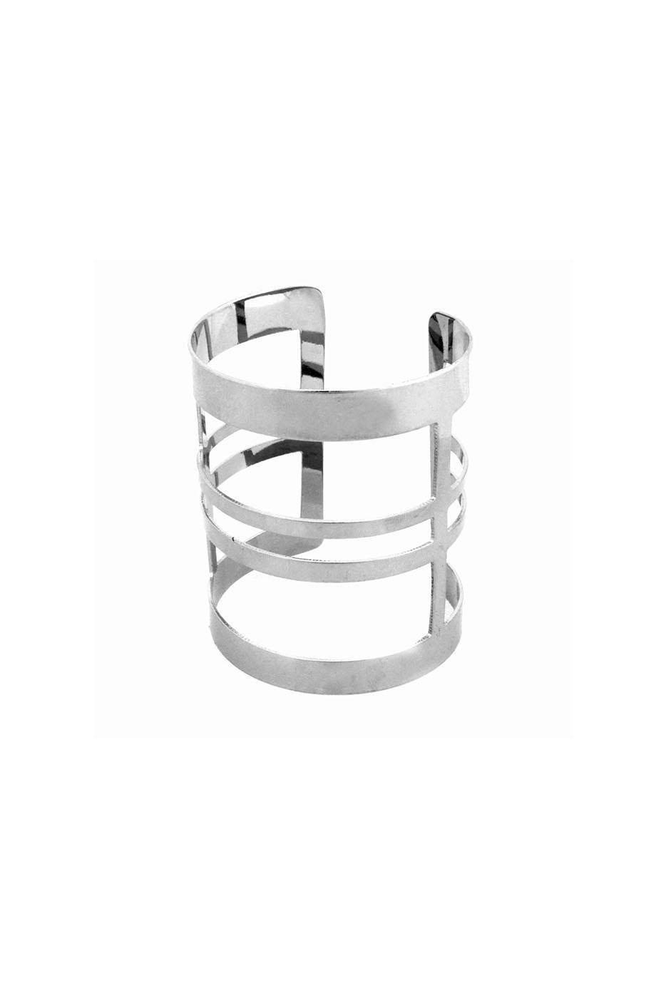 Double Cage Cuff Bracelet