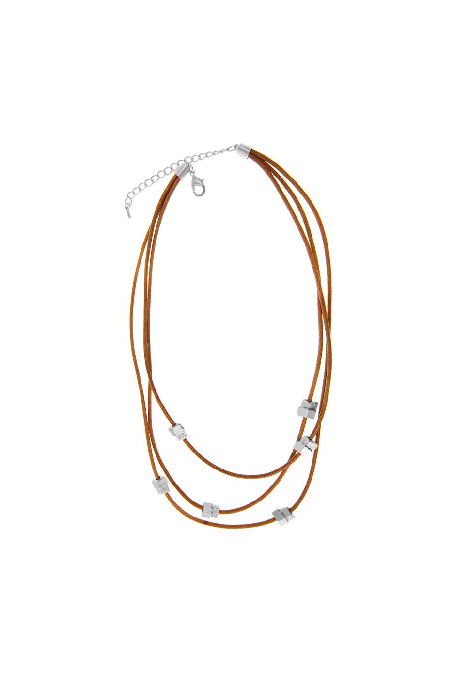 Three Row Nugget Necklace