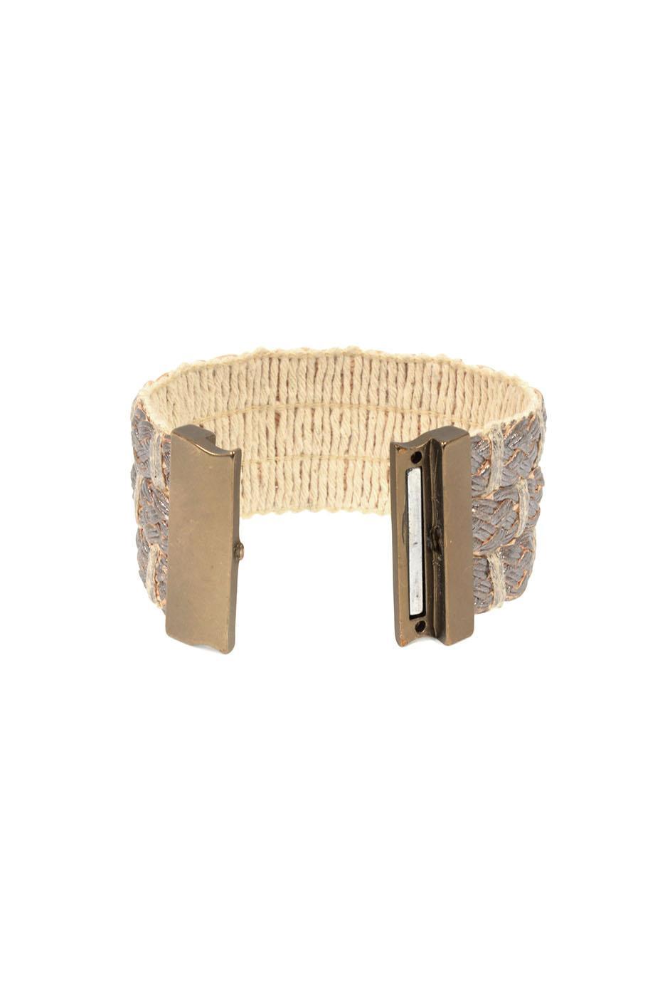 Leather Basketweave Bracelet