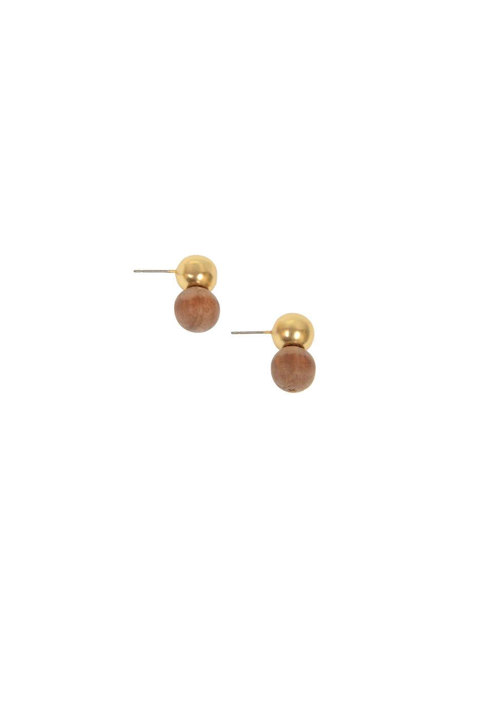 Ball & Bead Post Earring