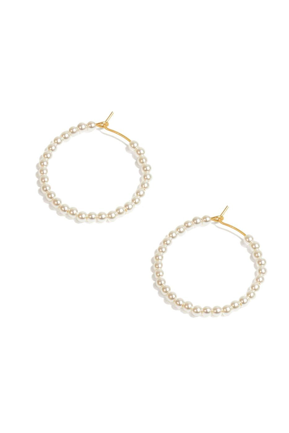 Pearl Hoop Earring
