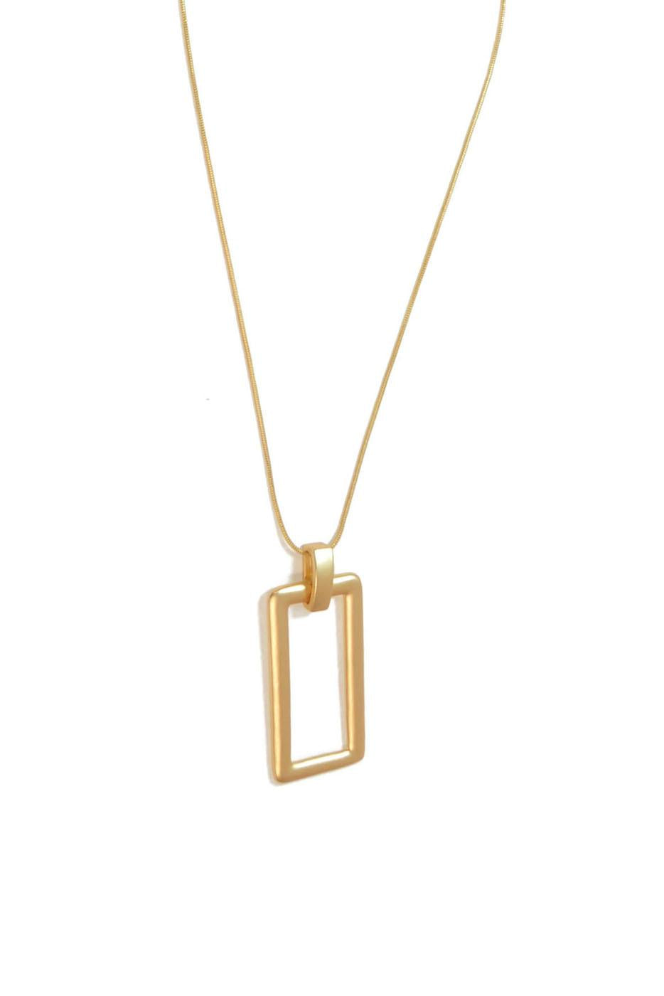 39"+ Rectangle Pendant Necklace