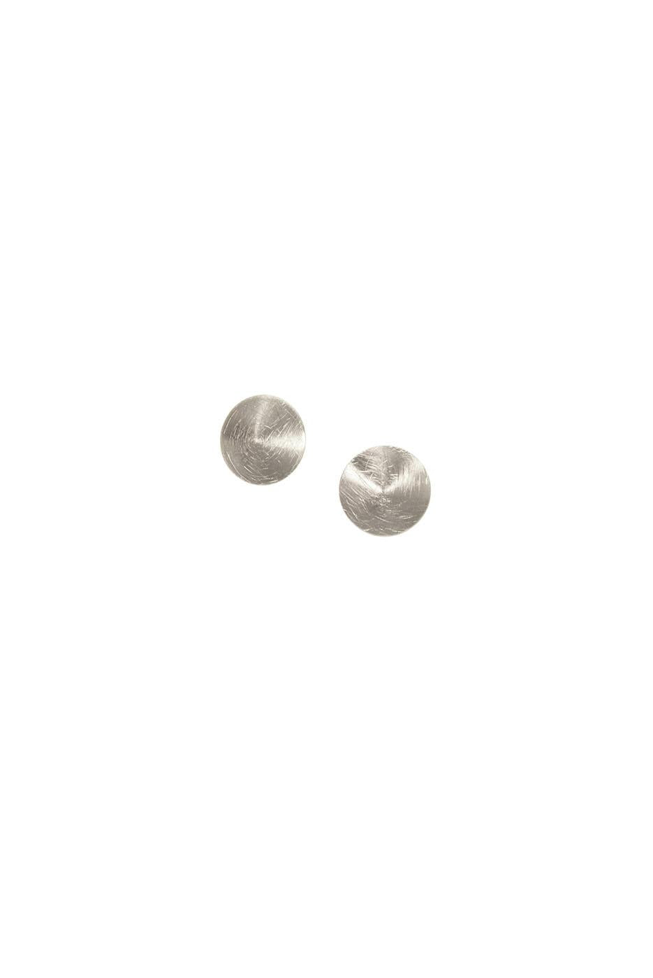 Scratched Dome Post Earring
