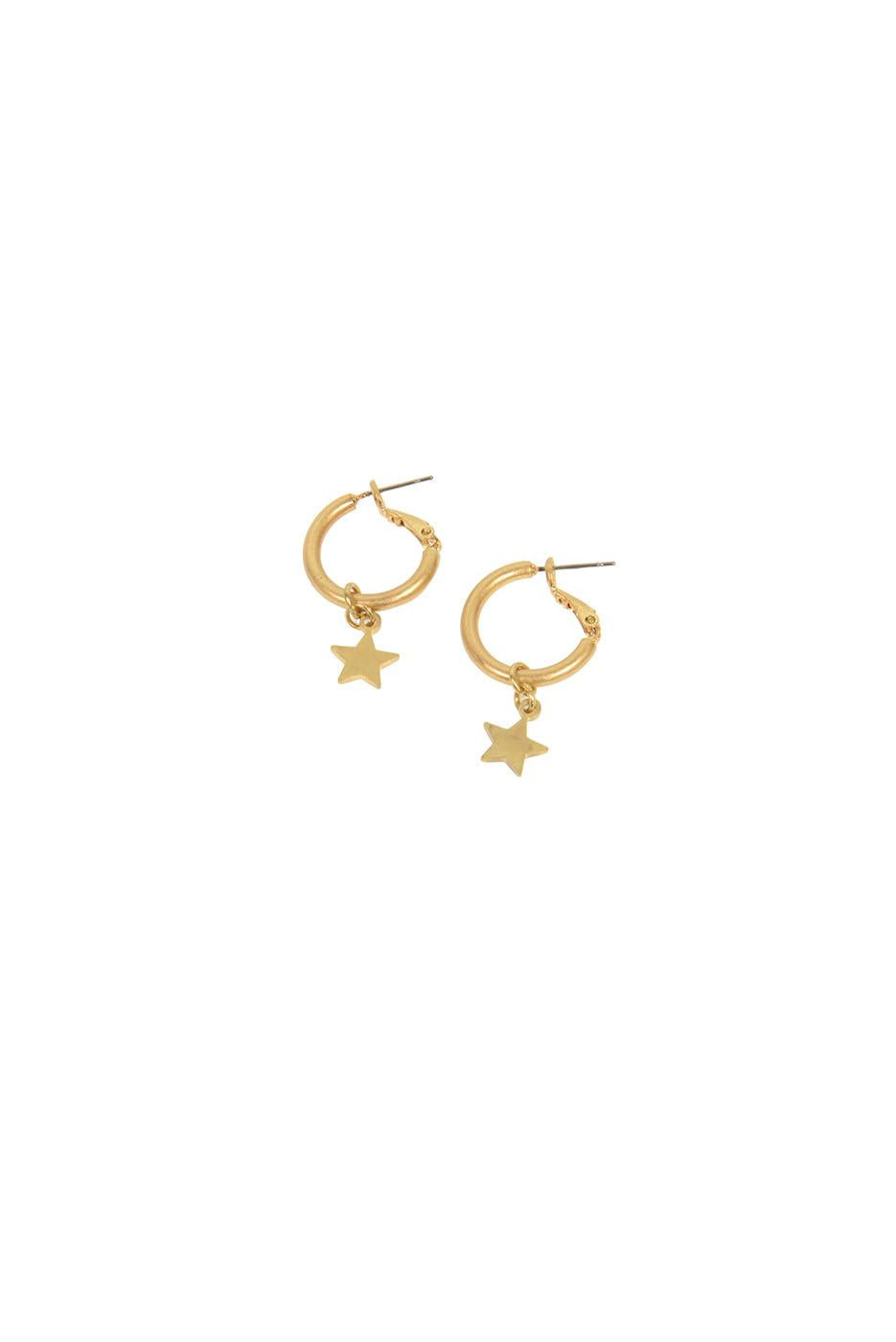 5 Point Star Charm Earring