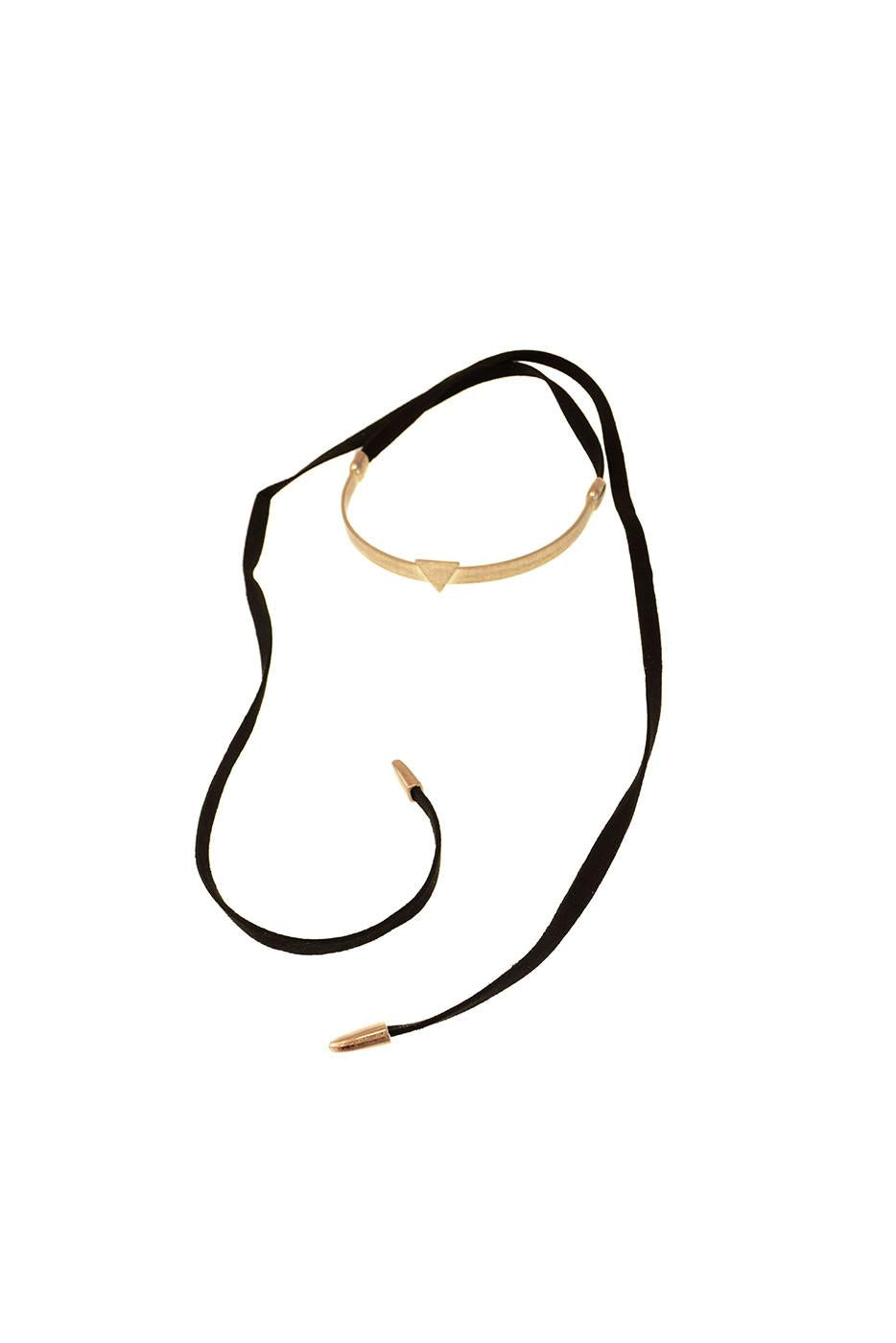 Choker Suede Lariat