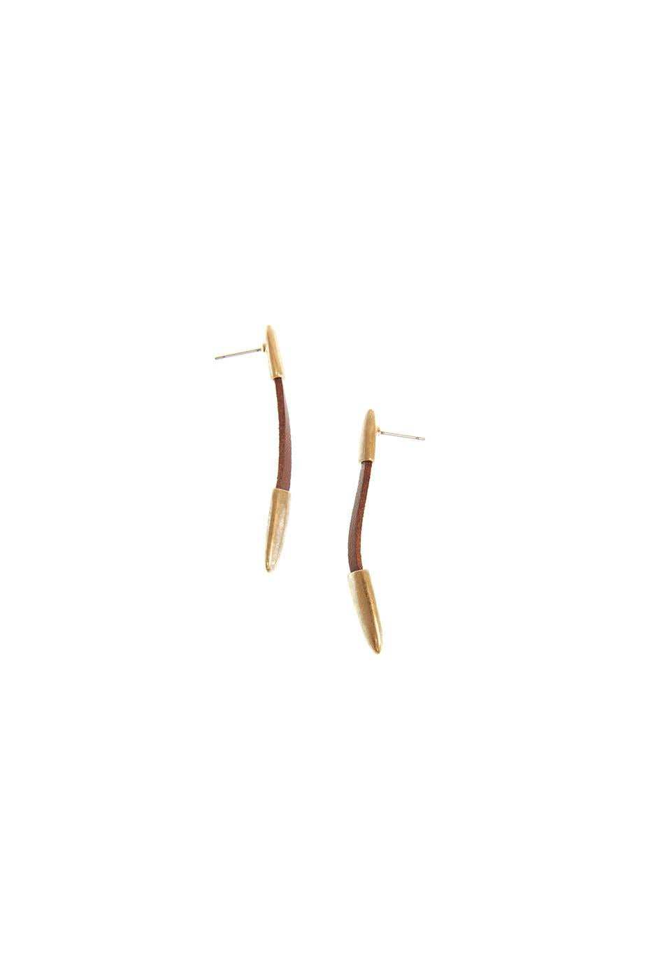 Post Earring Gold Tips