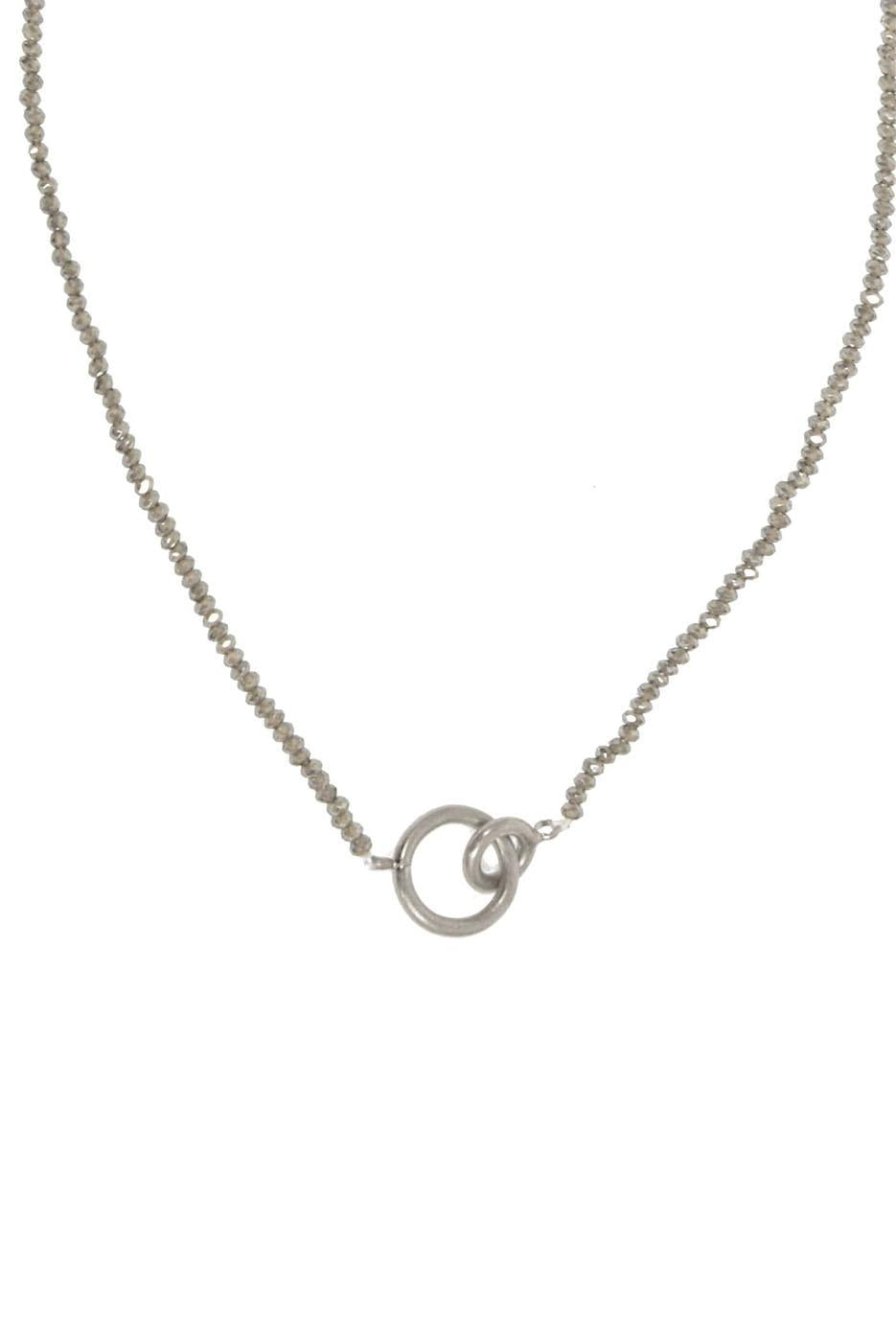 Crystal Bead Circle Necklace