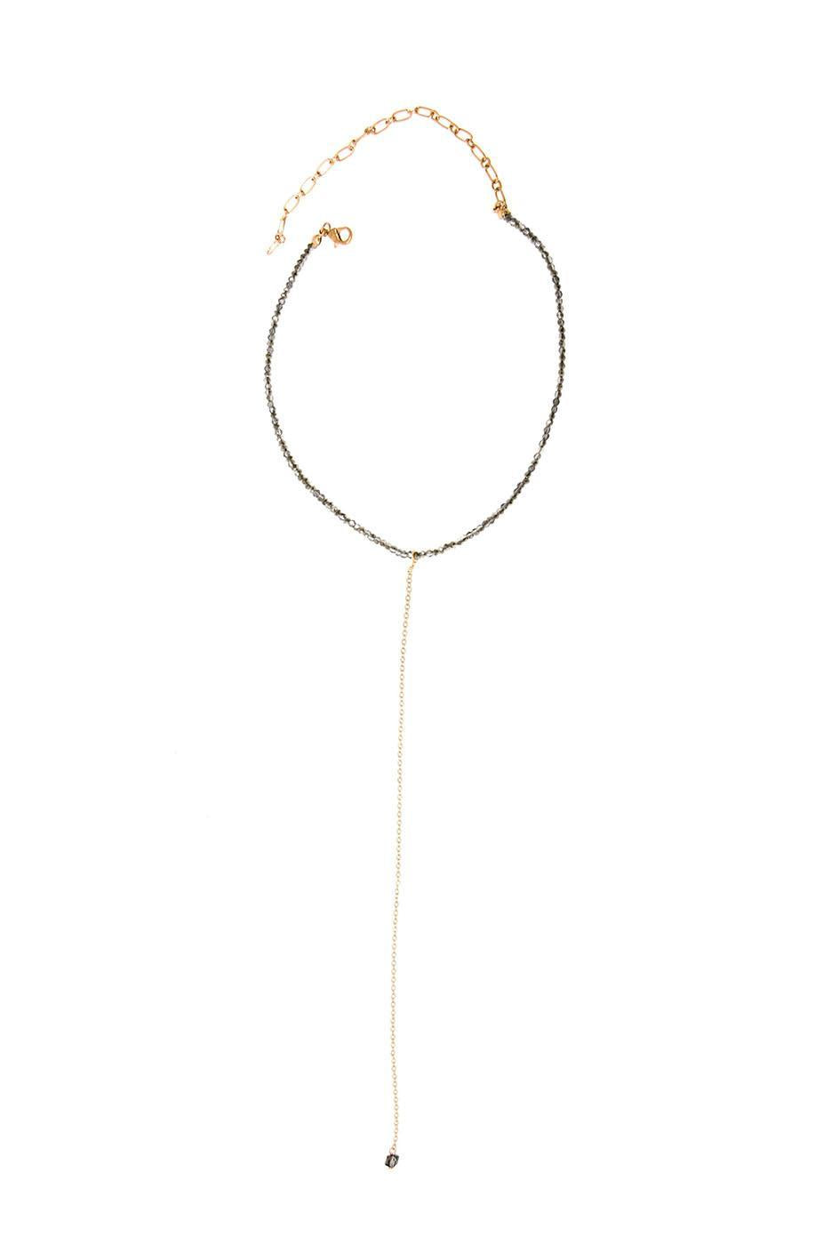 Linear Chain Drop Choker Necklace