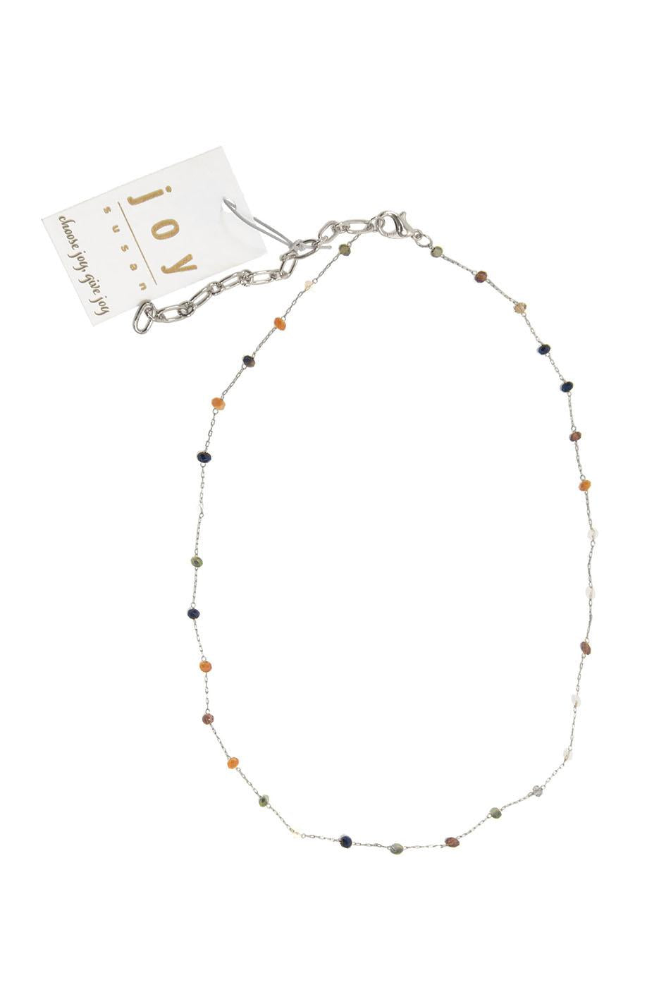 16"+3 Multi Neutral Beaded Necklace