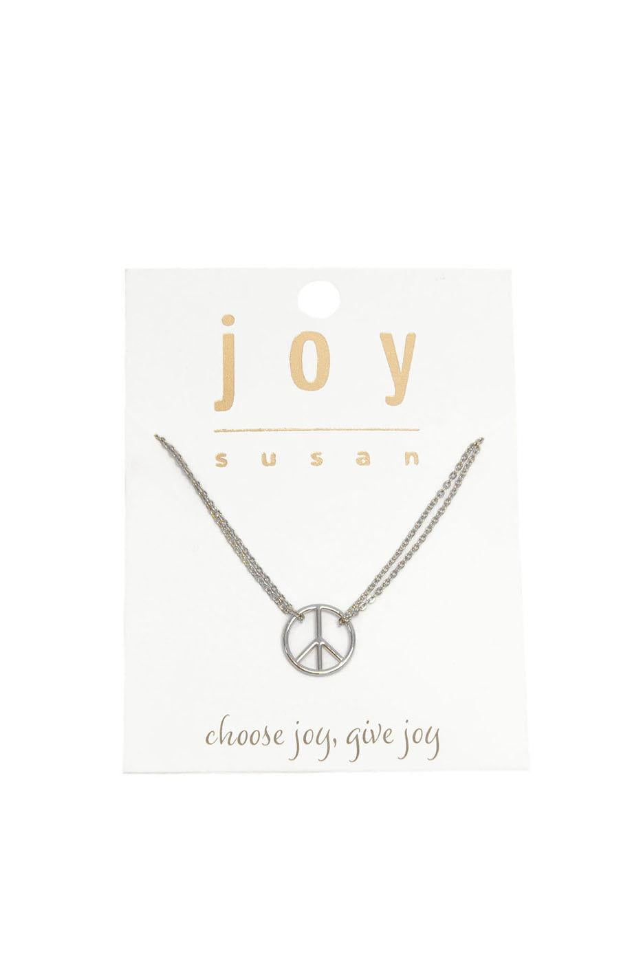 16"+3 Peace Symbol Necklace