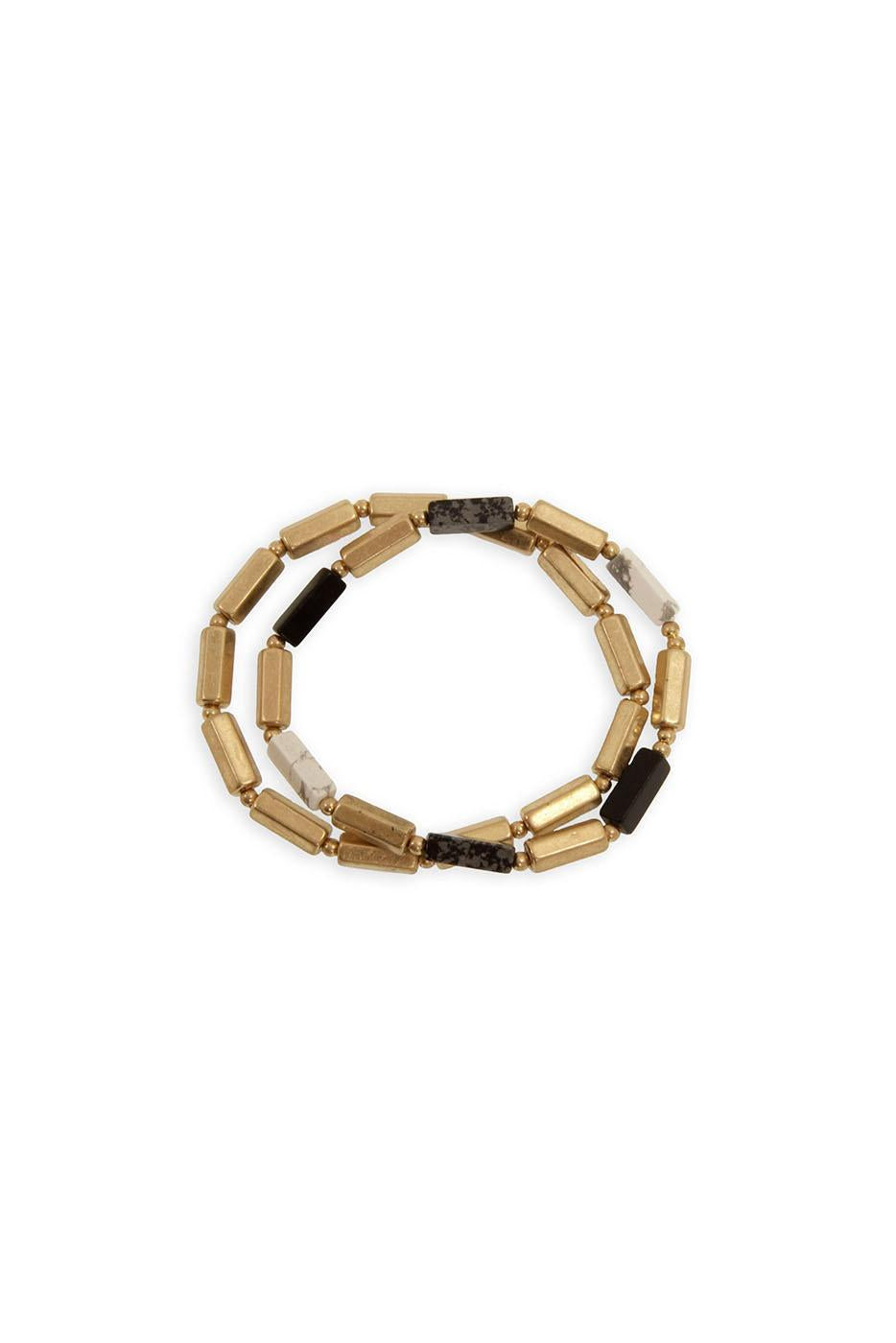 Gold Agate Bracelet