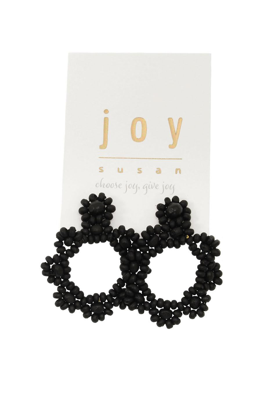 Bead Scalloped Boho Earrings