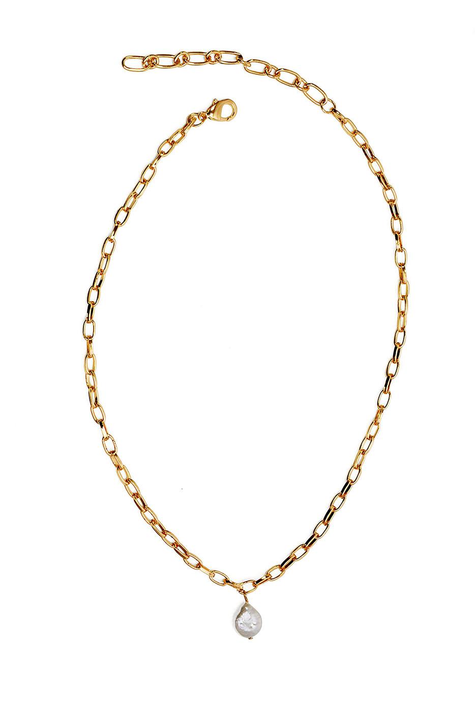16+ FW Pearl Chain Link Necklace