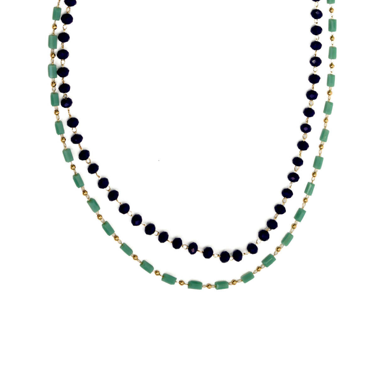 338-285NN Navy & Turquoise image 1