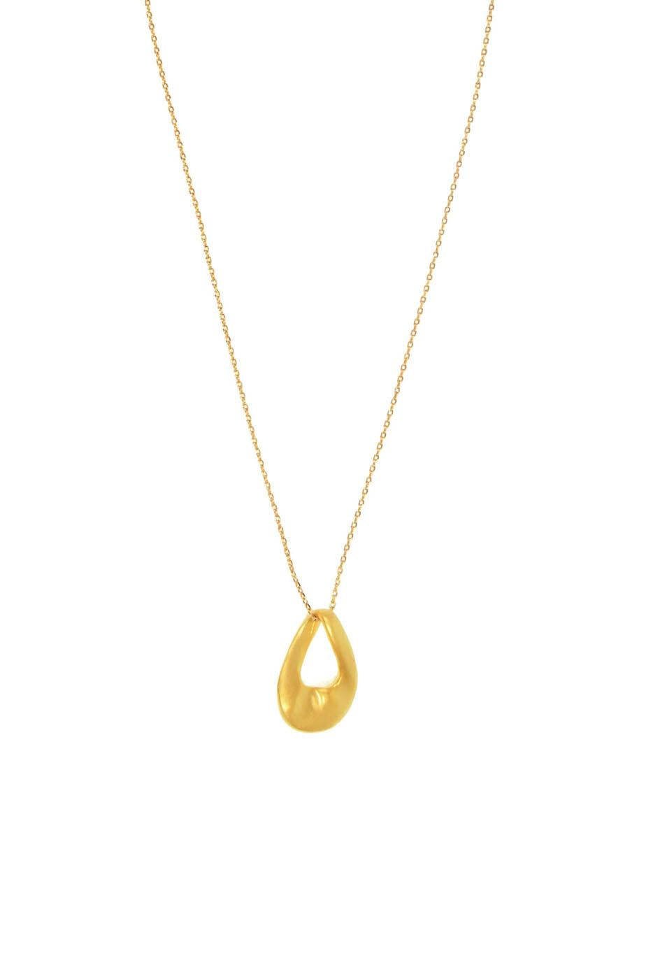 16"+ Open Teardrop Pendant Necklace