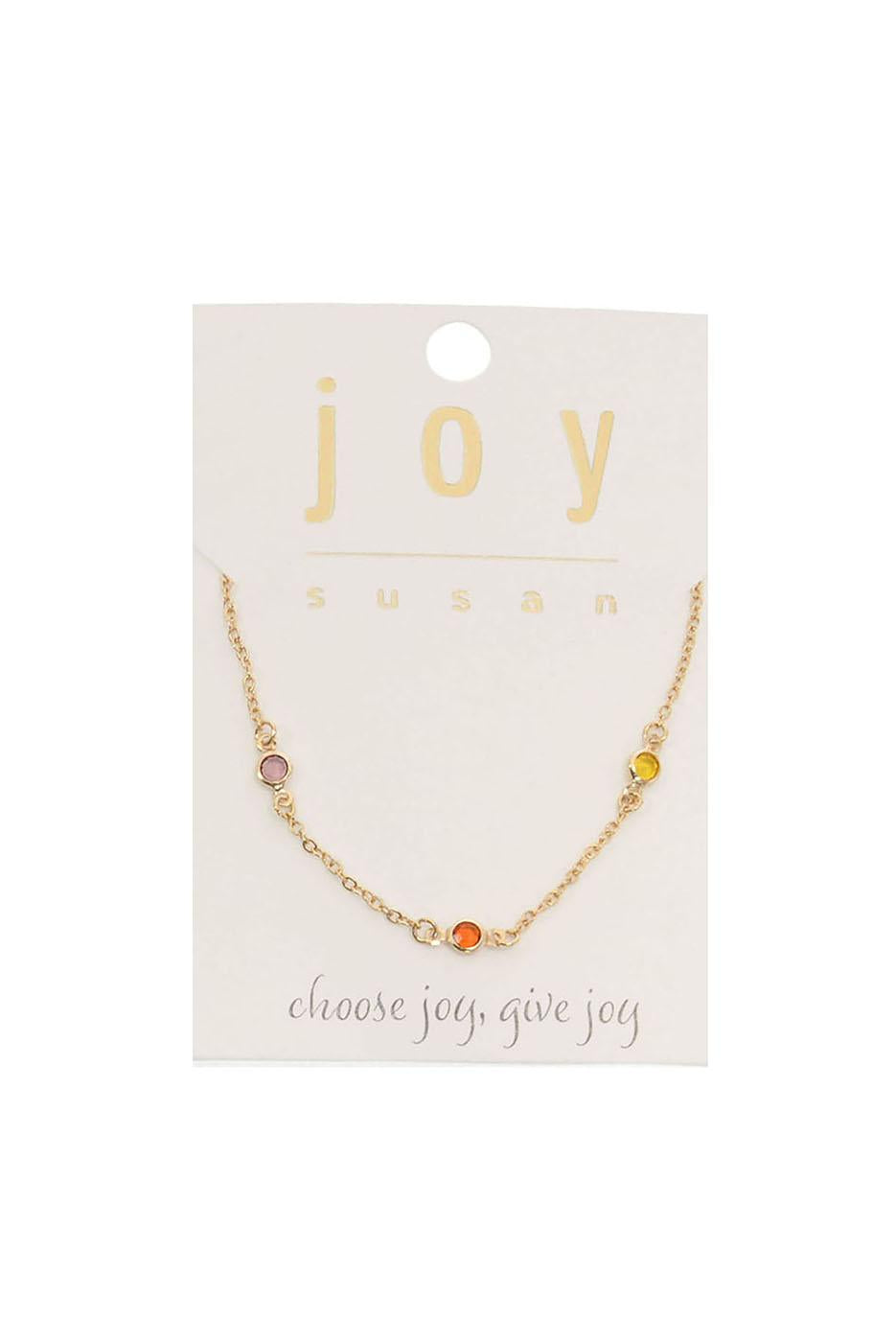 16+ Multi Crystal Necklace