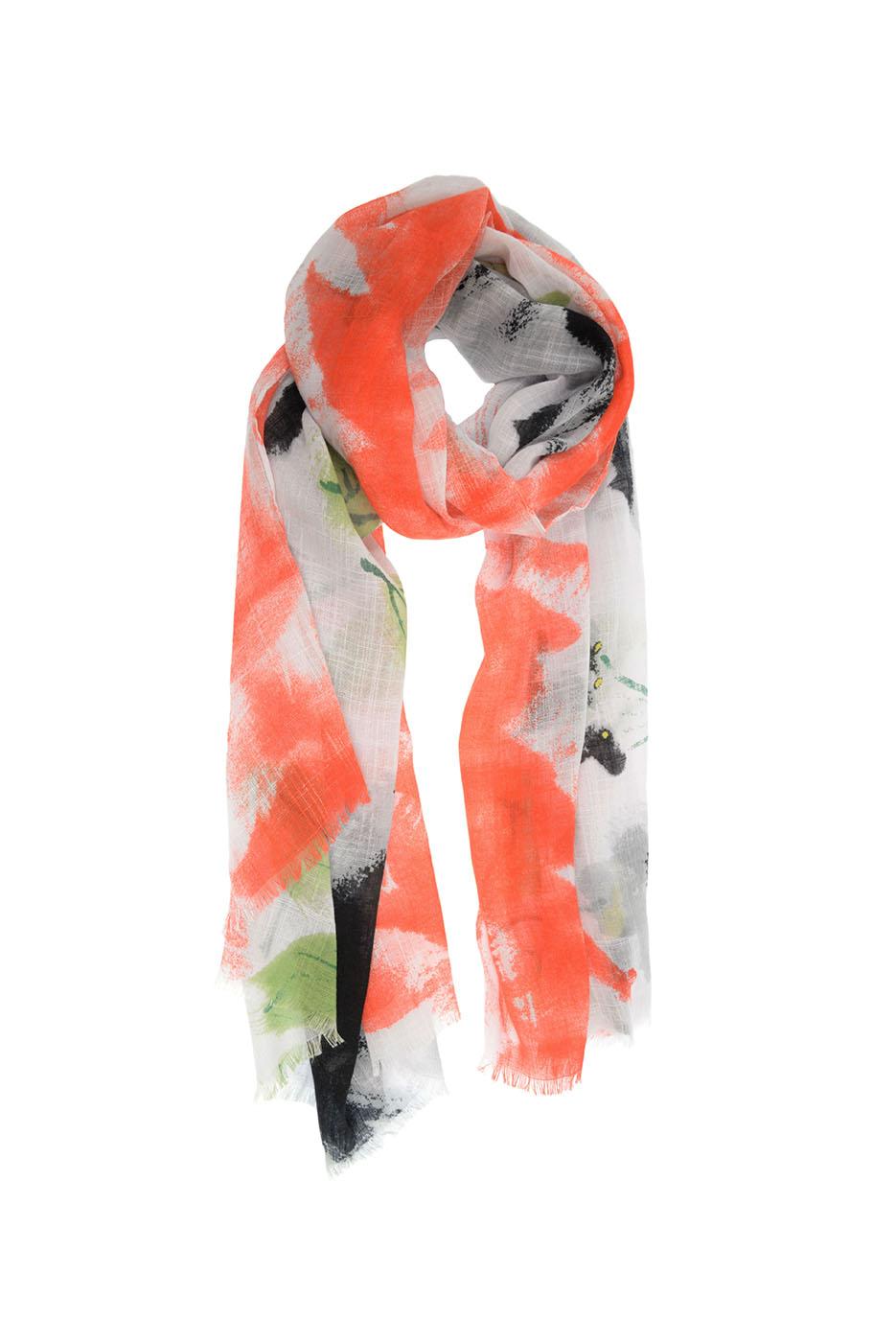 Painterly Floral Scarf