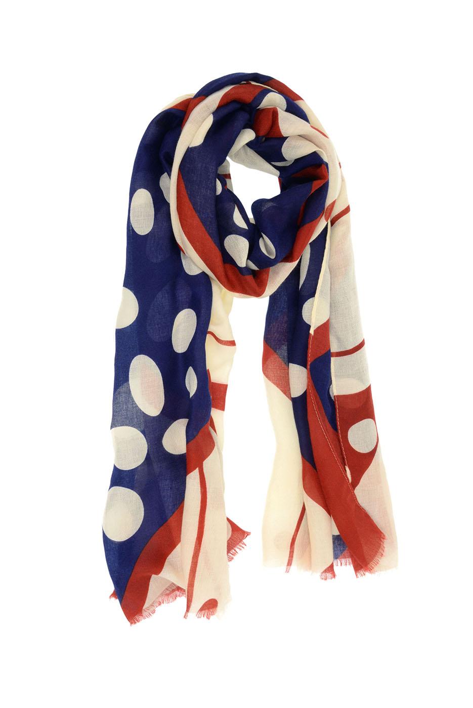 Contemporary Dot and Stripes Scarf