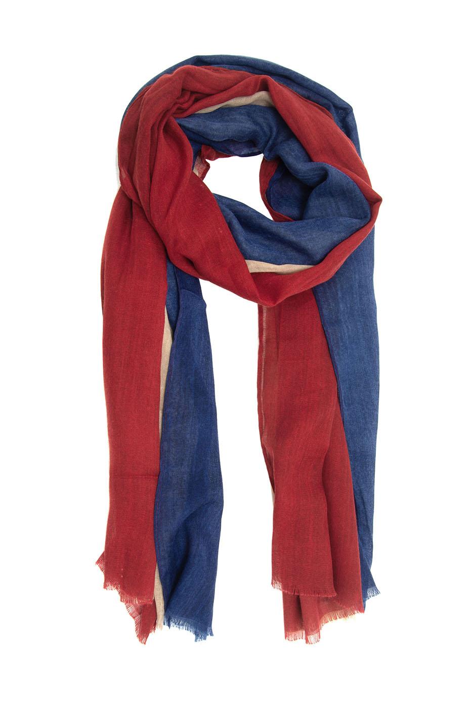 Textured Wide Stripes Scarf