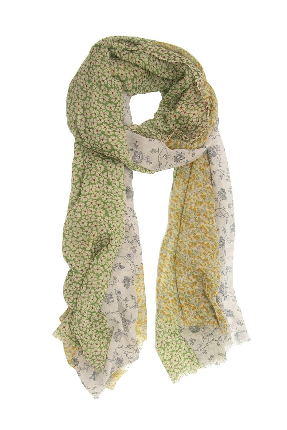 Tri-Floral Scarf