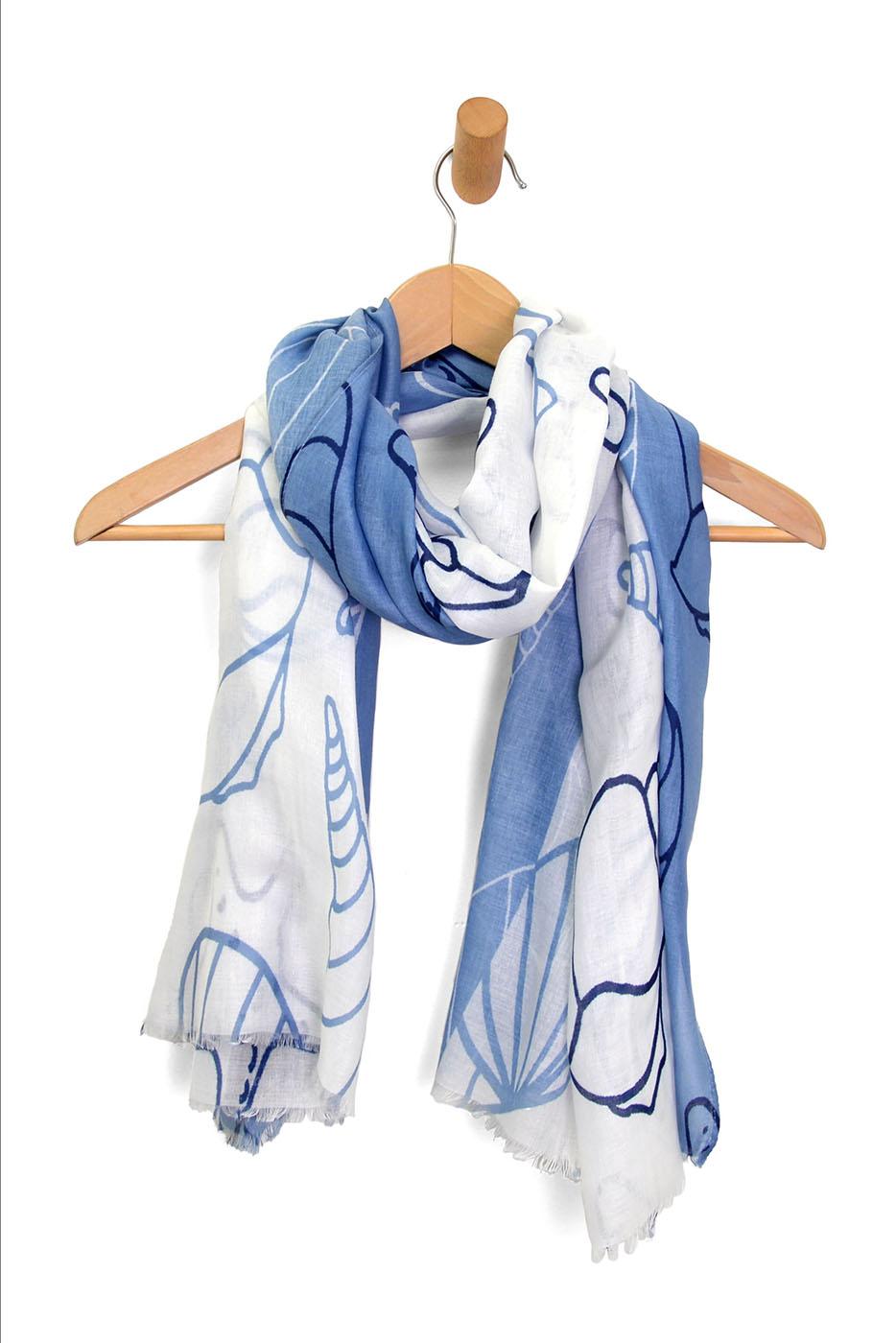 Shells + Starfish Scarf