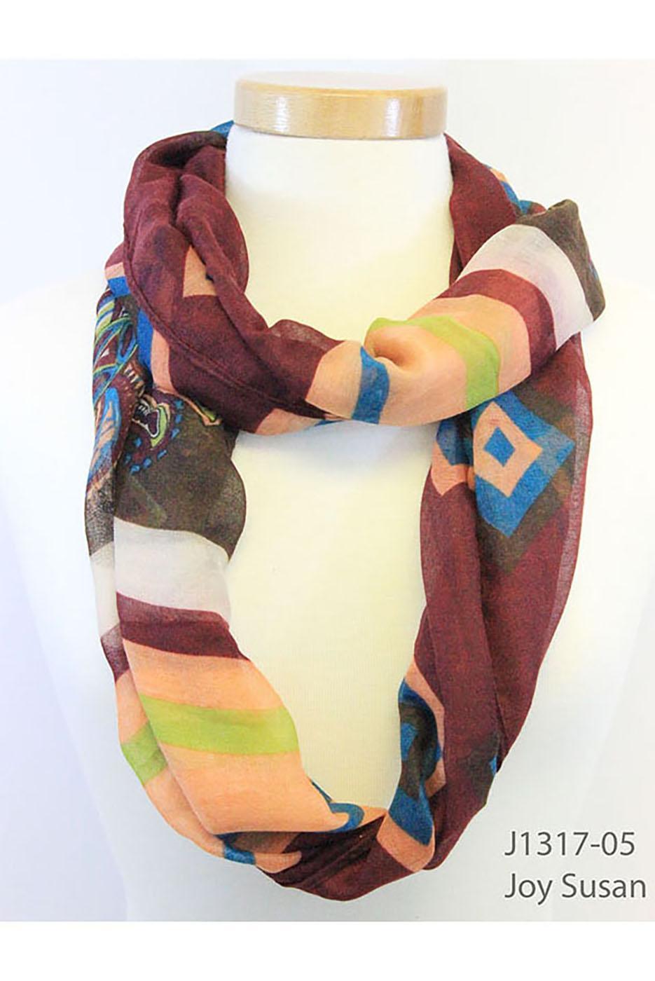Mixed Media Infinity Scarf