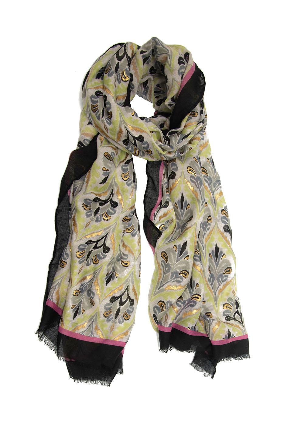 Ogee w/Gold Paint Scarf