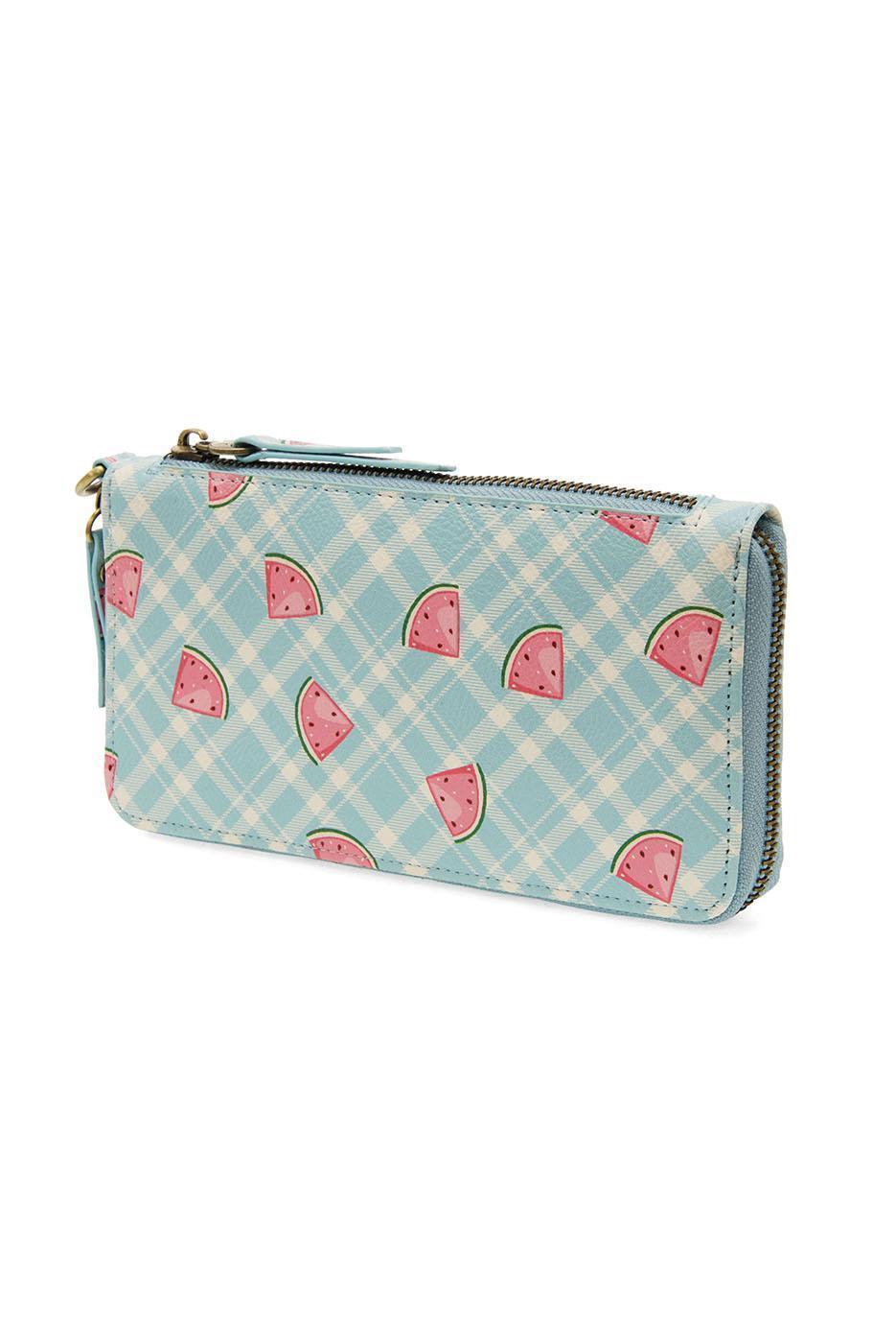 L8216-12 Blue Plaid Watermelons image 2