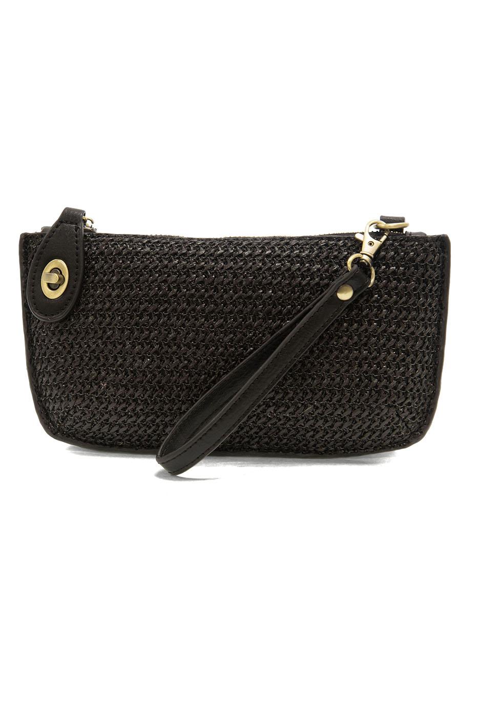 Straw Mini Wristlet Crossbody