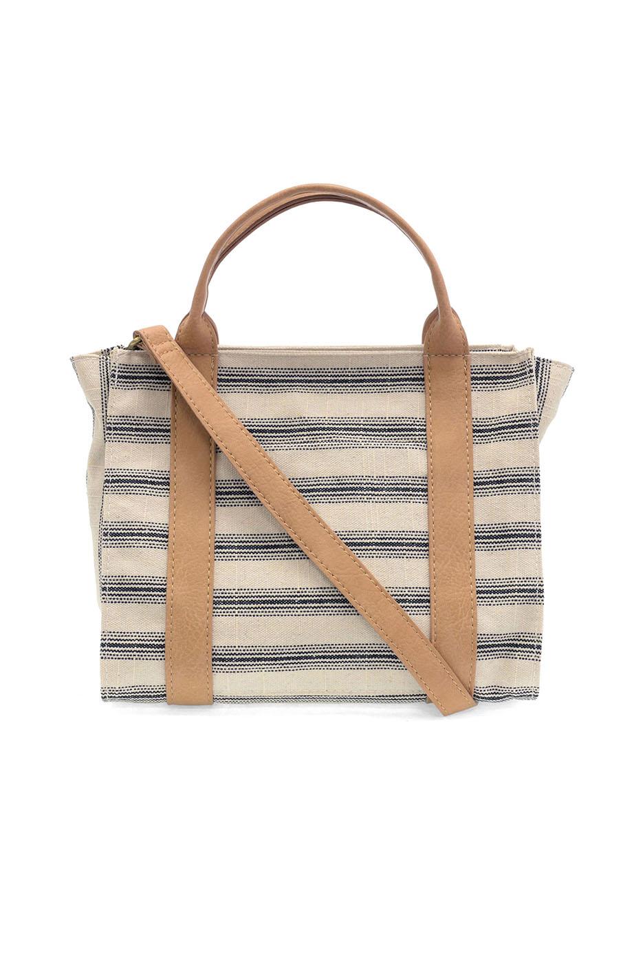 Pencil Stripe Medium Tote in Canvas