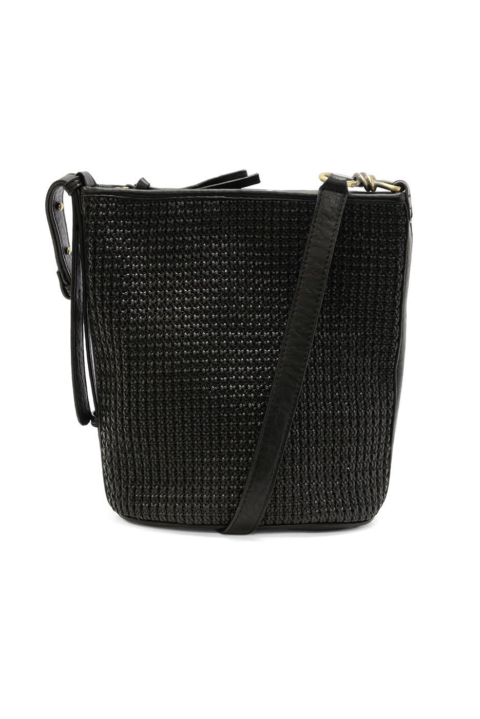 Collins Crossbody Bucket Braided Bag