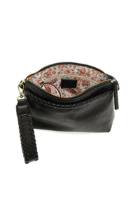 ゆき38 Oakley Whipstitch Topzip Wristlet/Crossbody – Joy Susan