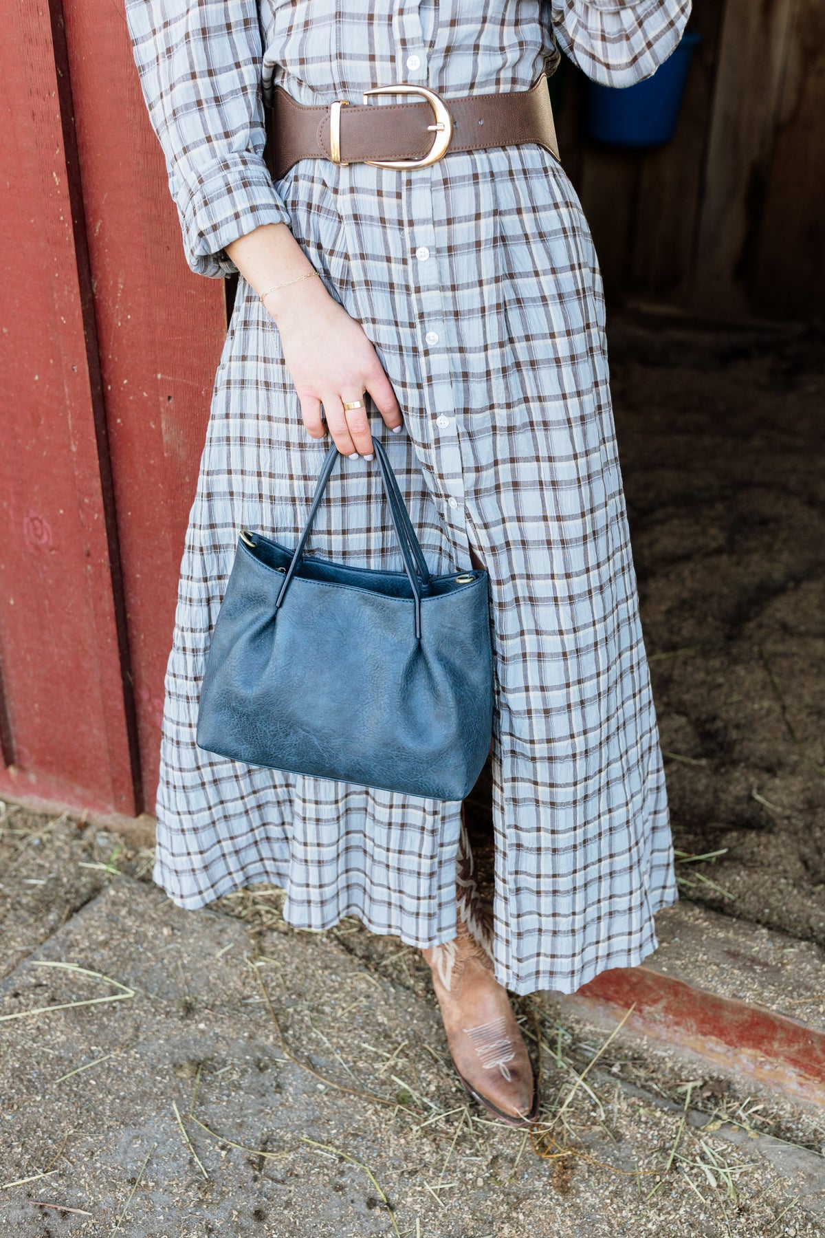 Niki Pleated Satchel Crossbody