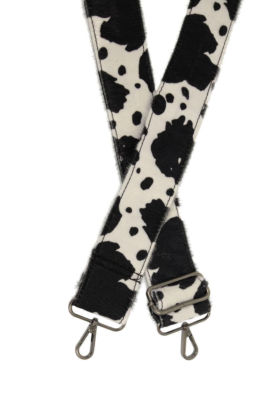 Cow Faux Fur  Guitar Strap