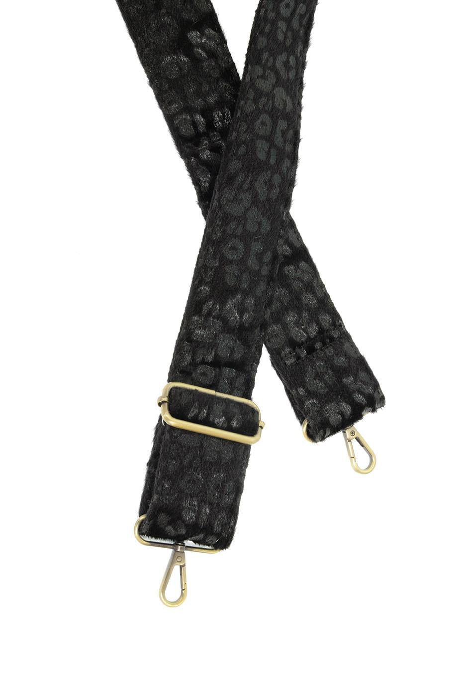 Panther Faux Fur Guitar Strap