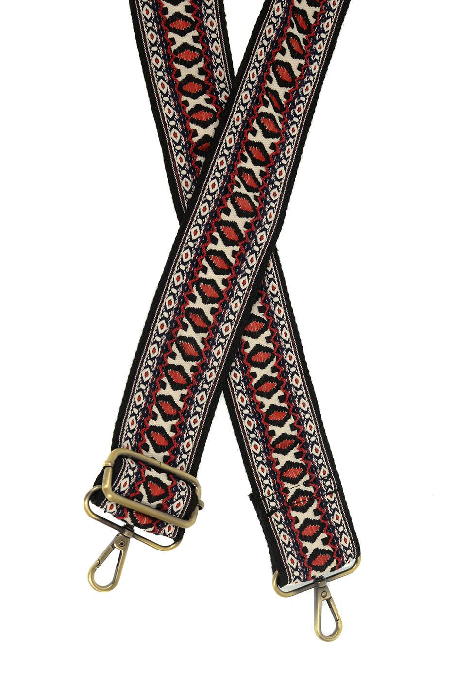 Diamond Link Embroidered Guitar Strap