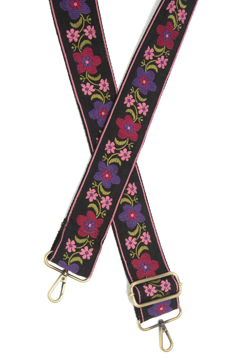 Folk Floral Embroidered Guitar Strap