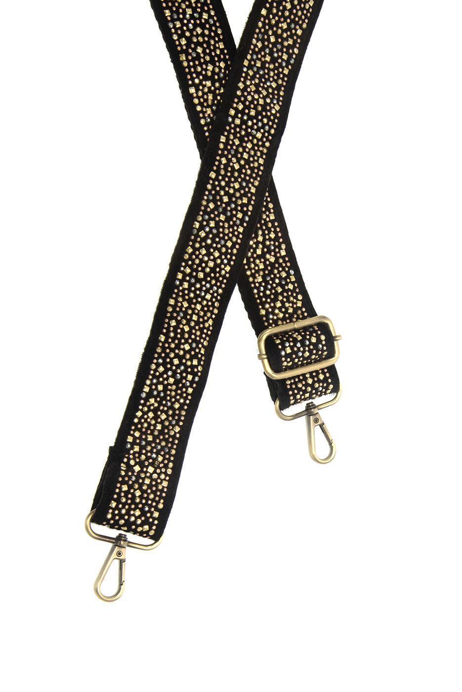 Mixed Metal Studded Guitar Strap