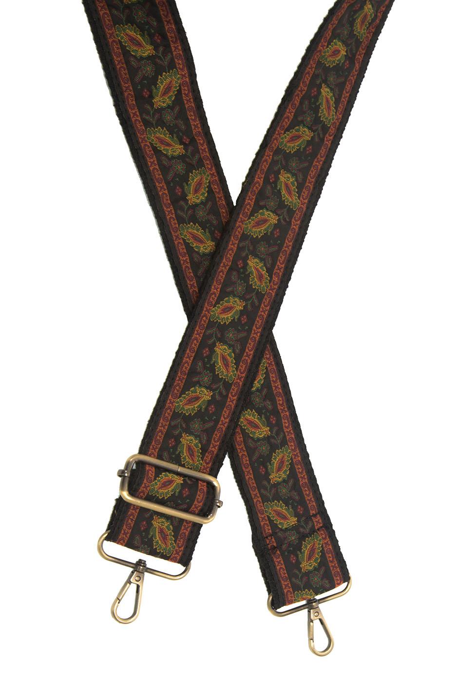 Multi Floral Brocade Guitar Strap