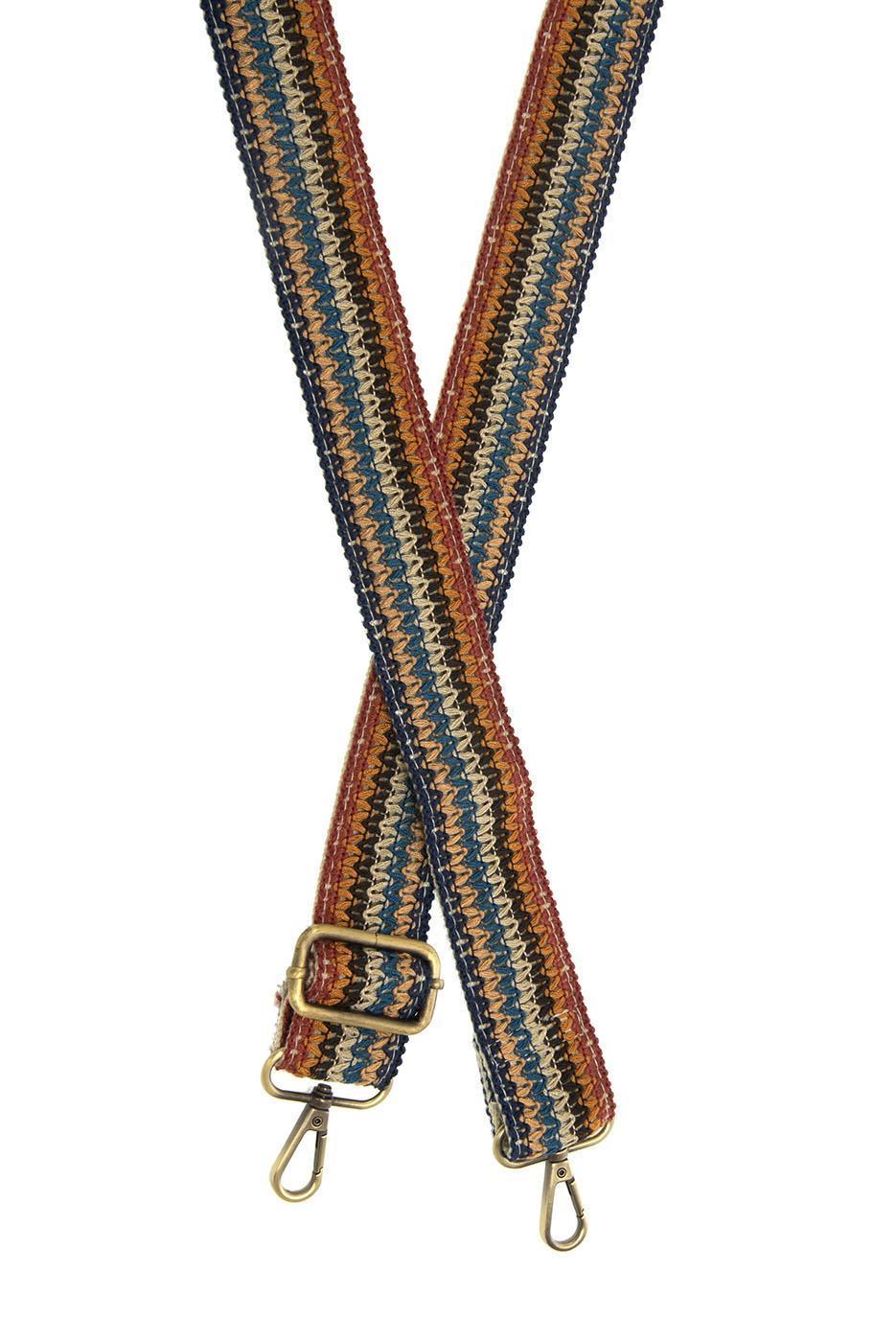 Multi 7 Row Woven Guitar Strap