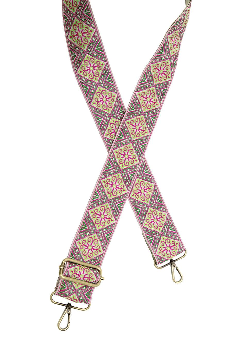 Boho Diamond Jacquard Guitar Strap