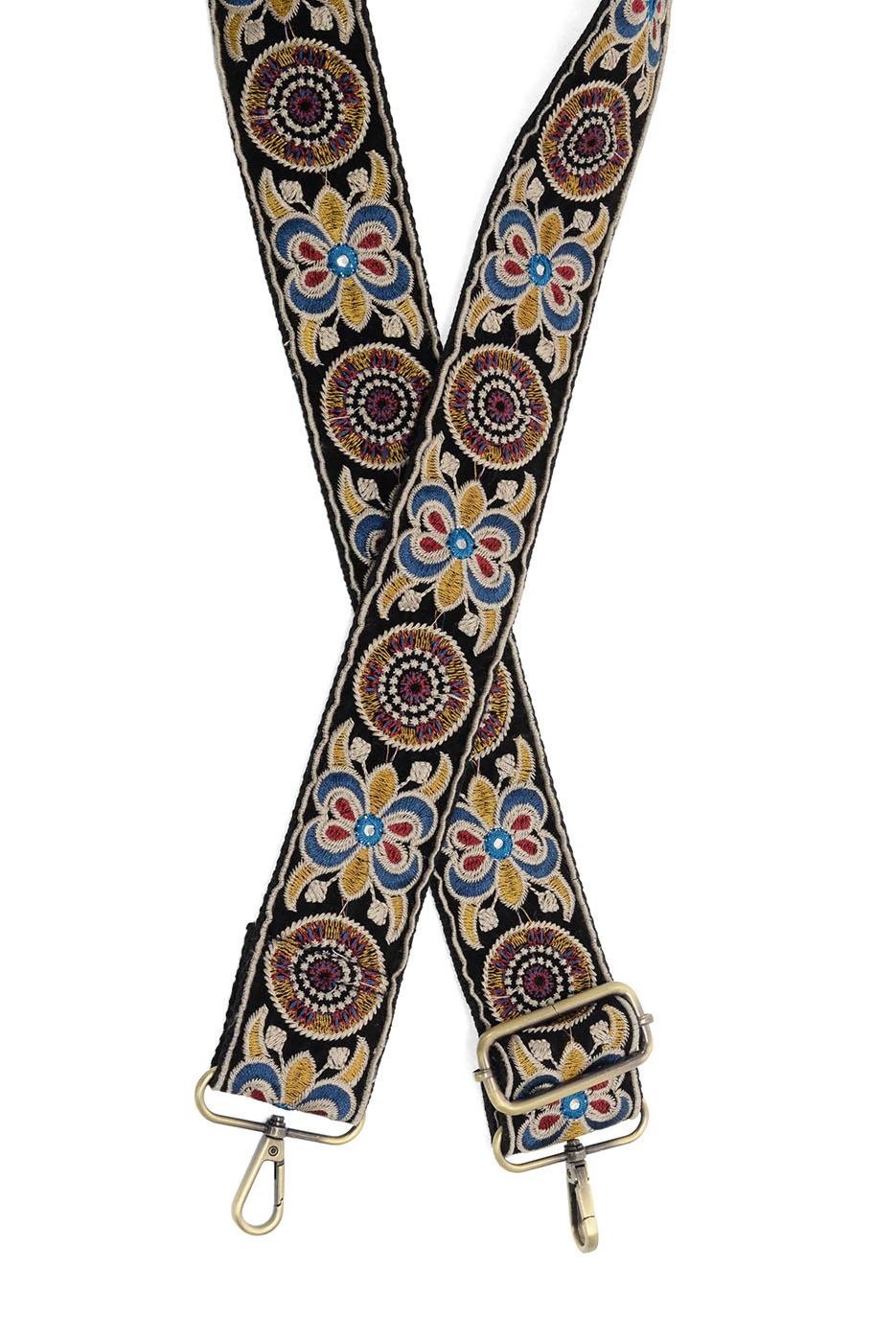 Suzani Embroidered Guitar Strap