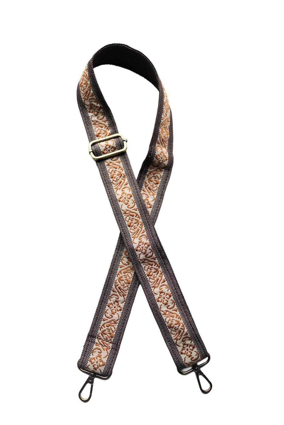 Floral Scroll Guitar Strap