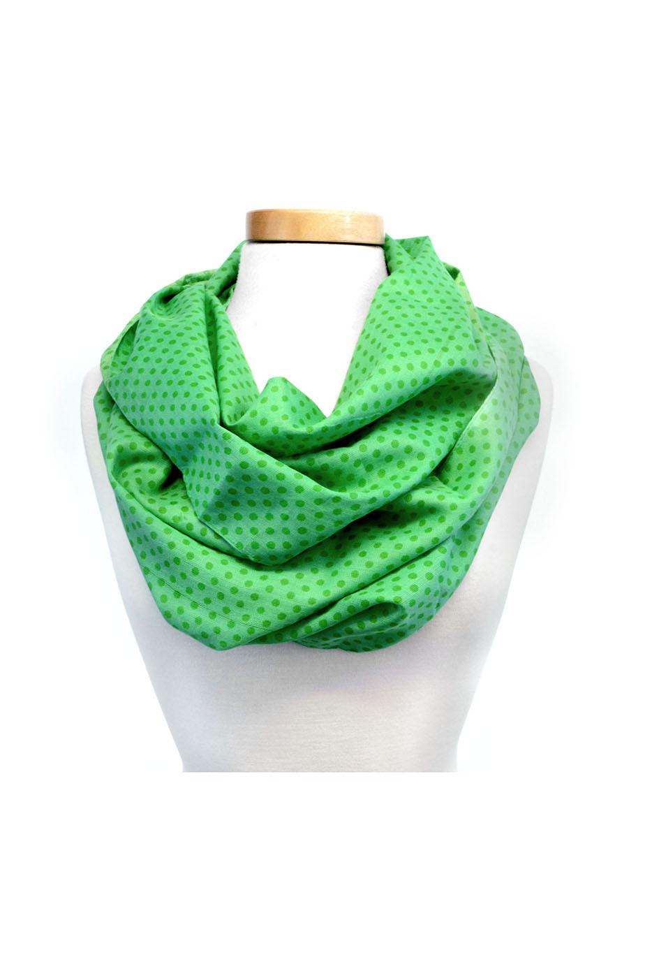 Polka Dot Infinity Scarf