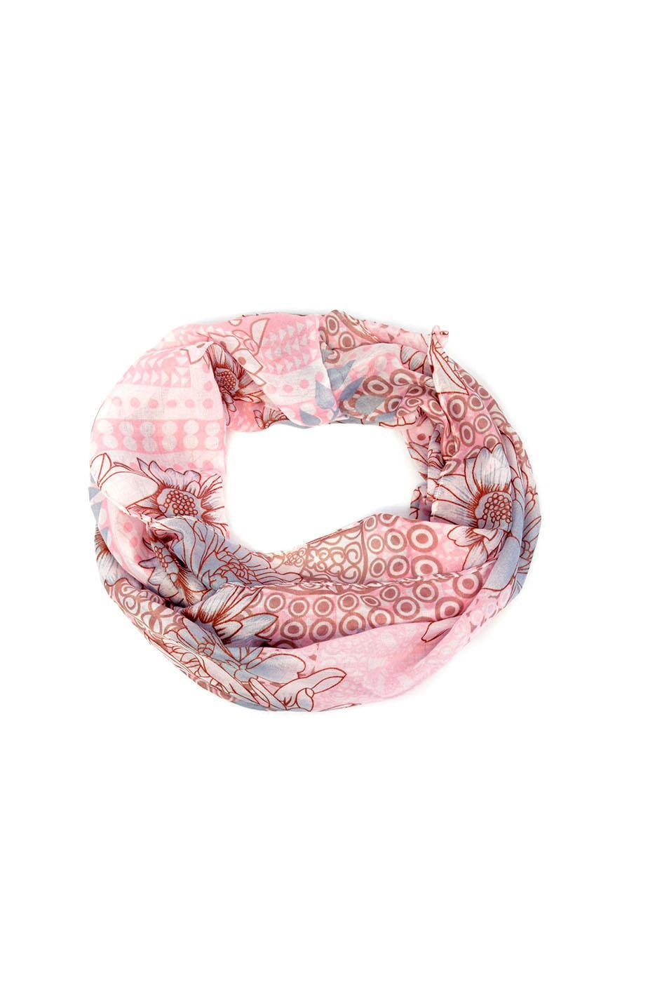 Floral Patch Infinity Scarf